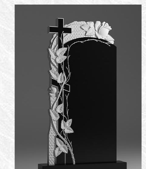 96. Розы длинные и крест